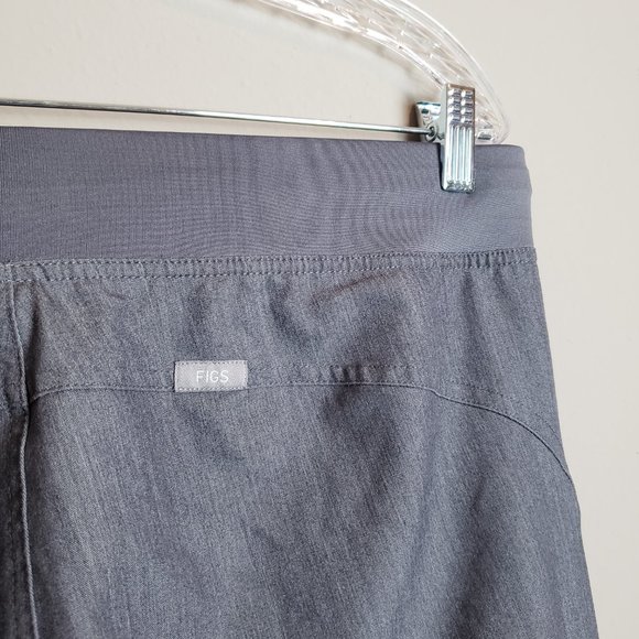 Figs Kade Graphite Cargo Scrub Pants Large Tall - Picture 8 of 11